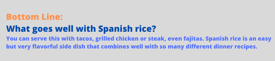 infographic for spanish rice in rice cooker