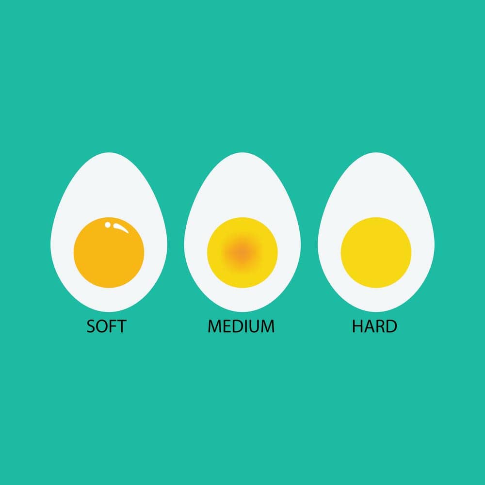 3 types of eggs