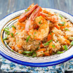 Arroz con camarones receta