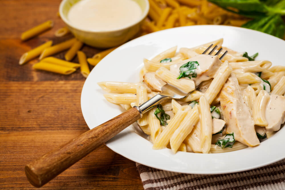 Receta de pastas con pollo