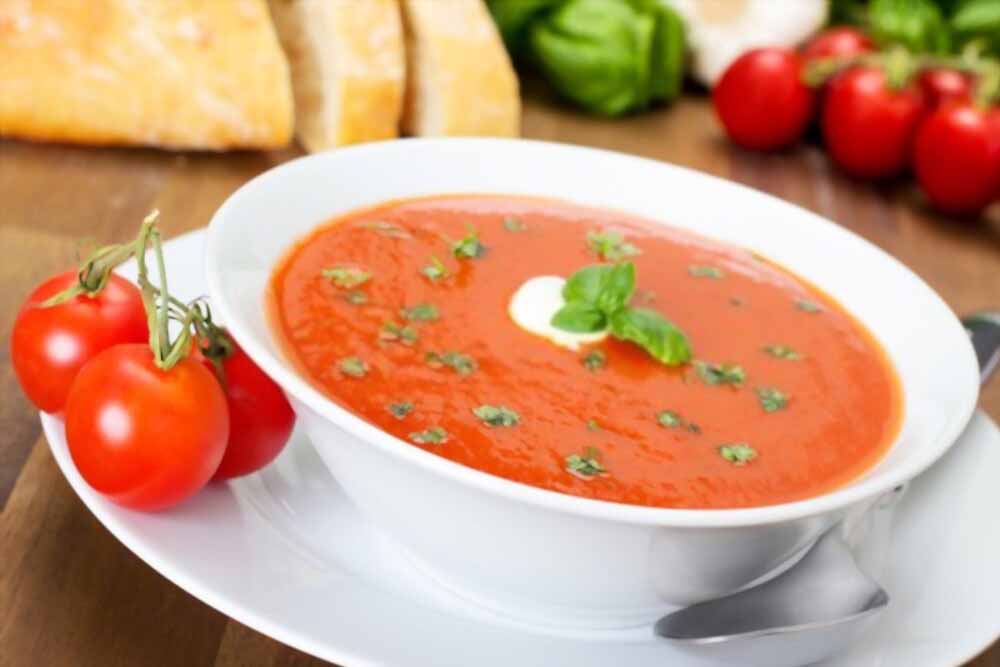 Jain Tomato Soup Recipe