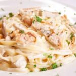 Asiago Tortelloni Alfredo with Grilled Chicken