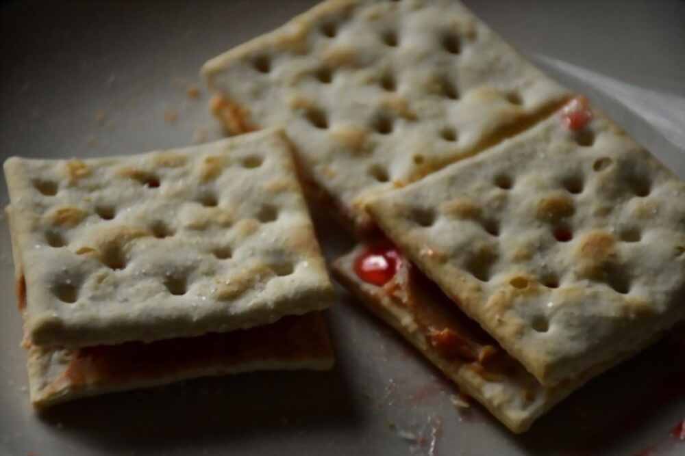 Peanut Butter Jelly Cracker Sandwich