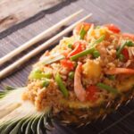 Jerk Chicken and Shrimp Pineapple Bowl Recipe