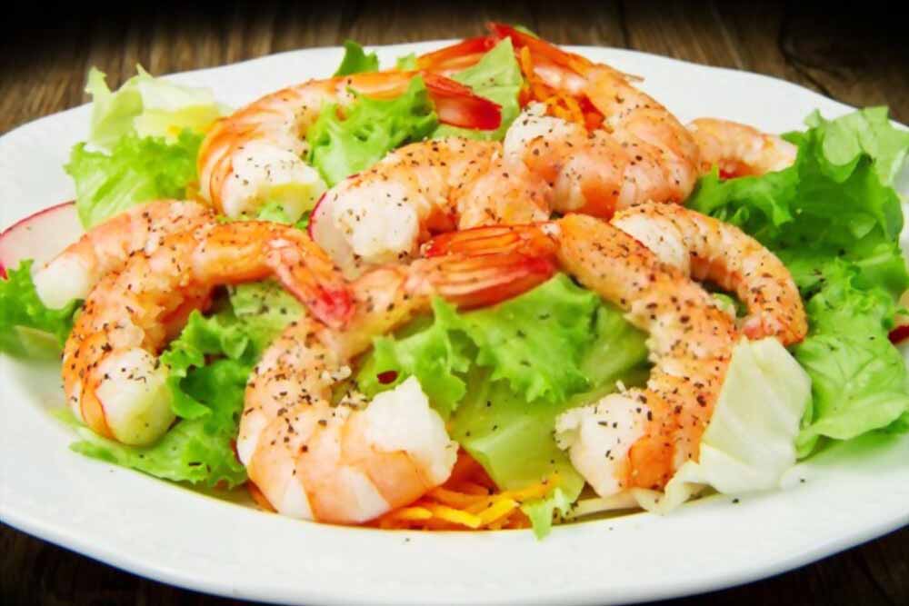 Easy Italian Shrimp Salad with olive Oil