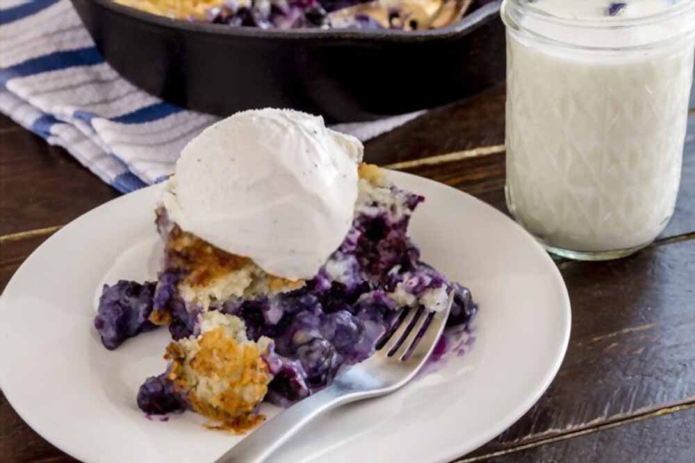 Blueberry and Crumble Ice Cream