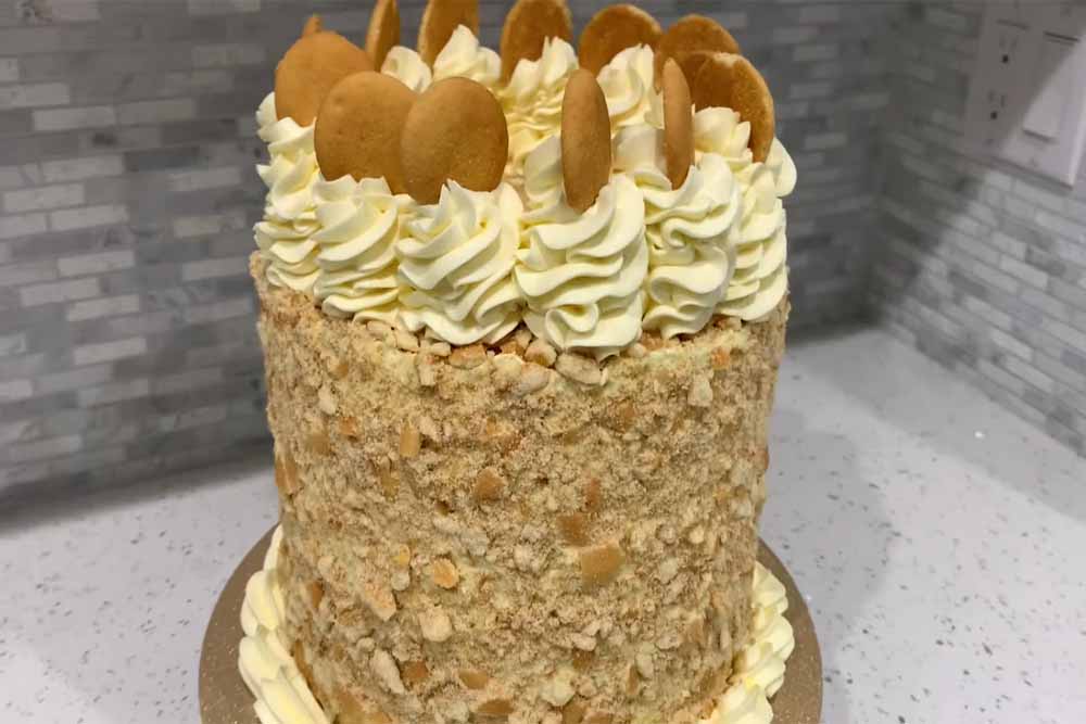 Banana Pudding Cake with Nilla Wafer Buttercream Recipe