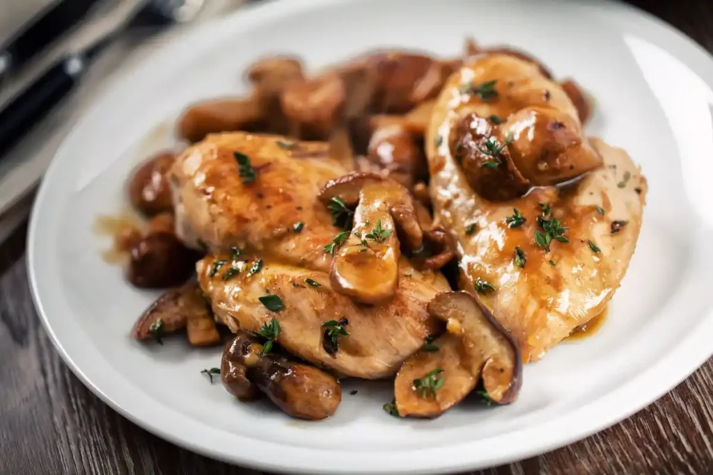 Chicken and Mushroom on Toast Recipe