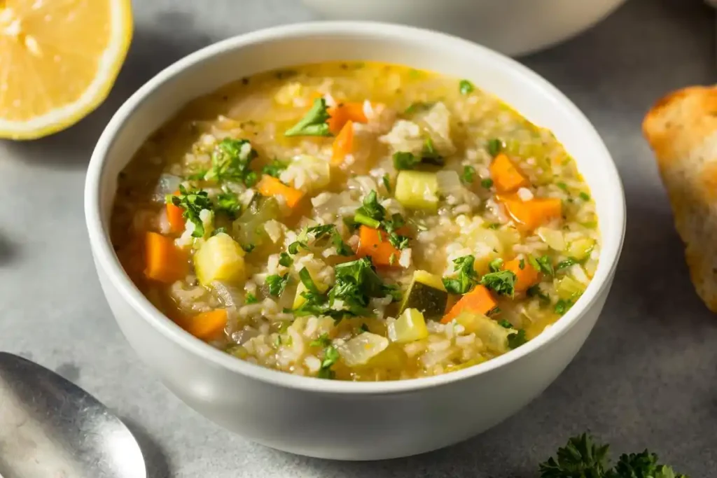 Demos Chicken and Rice Soup Recipe